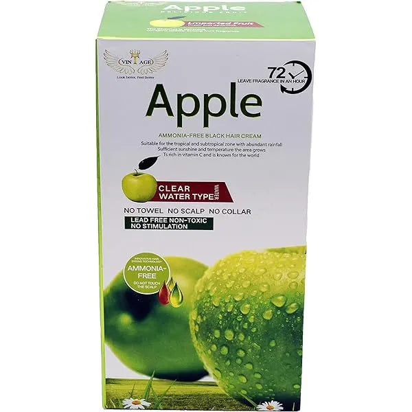 Apple Hair Color Cream 96 Natural Black Ammonnia Free