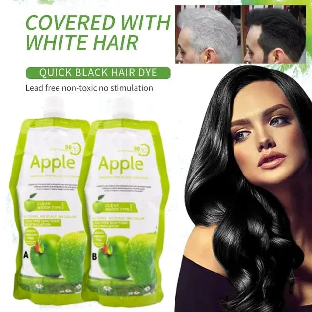Apple Hair Color Cream 96 Natural Black Ammonnia Free